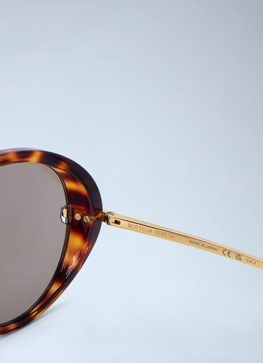 LN-CC® - Bottega Veneta: Aviator Sunglasses - Brown Bottega Veneta Aviator Sunglasses Brown bov0264066
