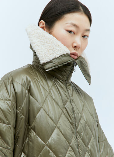 Moncler 衬垫鸭舌斗篷  绿色 mon0258023