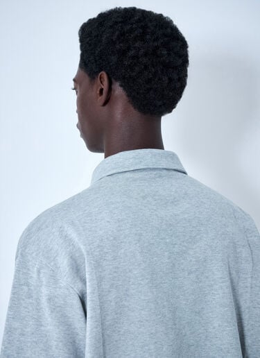 Miu Miu Half-Zip Polo Shirt Grey miu0164031