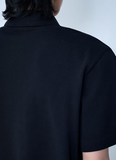Moncler Embroidered Logo Polo Shirt Black mon0164029
