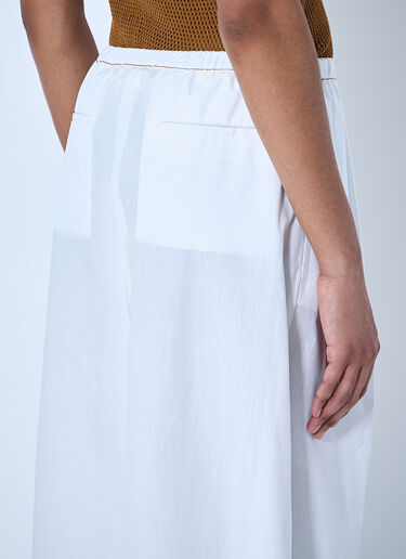 Marni Wide-Leg Drawstring Trousers White mni0264003