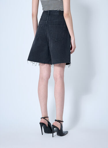 Saint Laurent Denim Shorts Black sla0260072