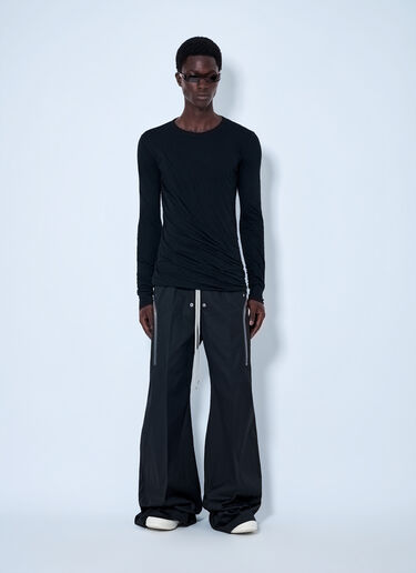 LN-CC® - Rick Owens: Heizer Belas Cotton Pants - Black Rick Owens Heizer Belas Cotton Pants Black ric0165062