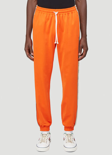 Gucci GG-Logo Trim Track Pants Orange guc0141106