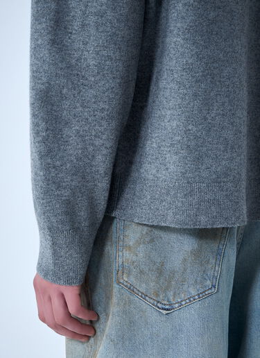 Acne Studios Wool Knit Polo Dark Grey acn0164028