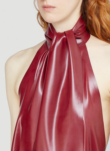 Saint Laurent Latex Bodysuit Red sla0242007