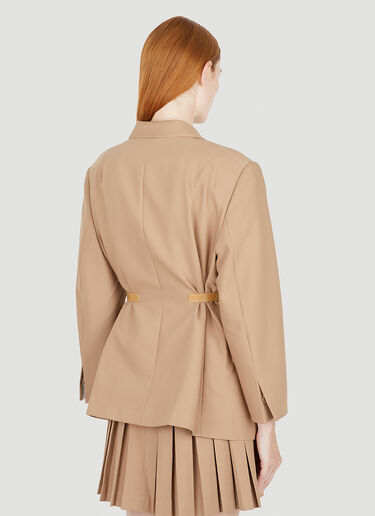 LN-CC® - Rokh: Multi Buttonhole Blazer - Brown Rokh Multi Buttonhole Blazer Brown rok0250007