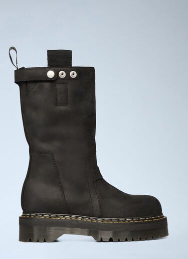 LN-CC® - Rick Owens x Dr. Martens: Quad Sole Pull On Boots - Black Rick Owens x Dr. Martens Quad Sole Pull On Boots Black rod0266002
