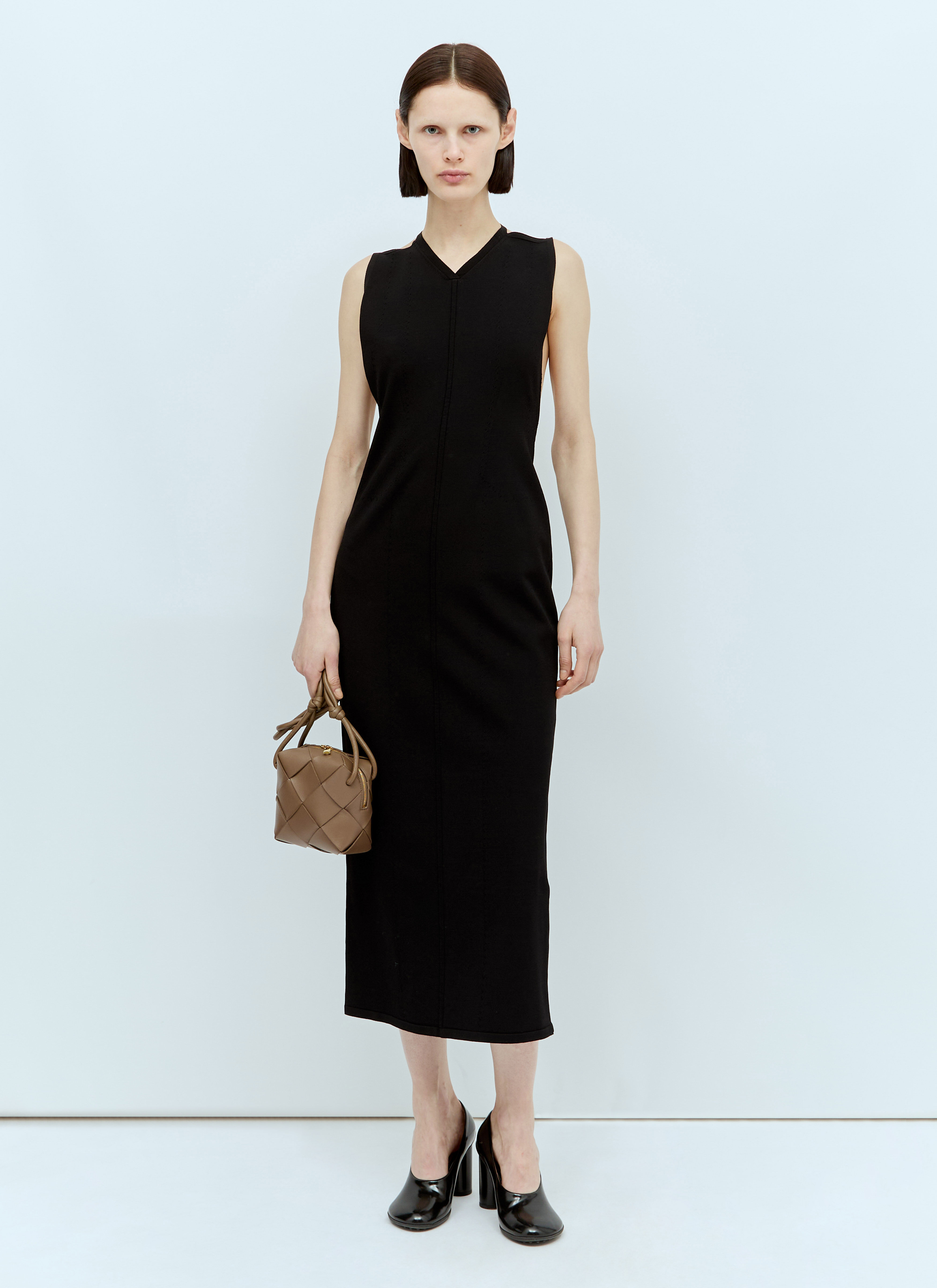 Saint Laurent Terri Dress Black sla0255015