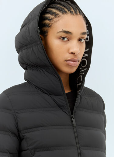 Moncler 알레테 후드 쇼트 다운 재킷 블랙 mon0259006