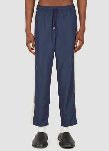 Gucci Logo Print Track Pants Blue guc0150017