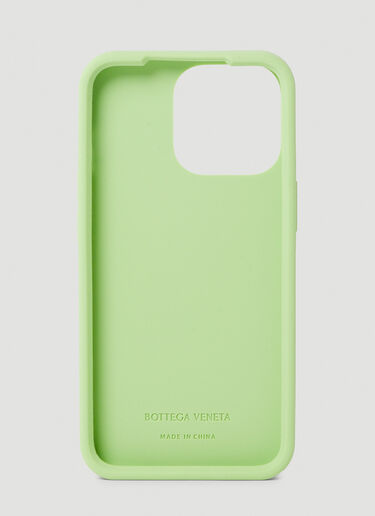 Bottega Veneta Intreccio iPhone 13 Phone Case Green bov0149067