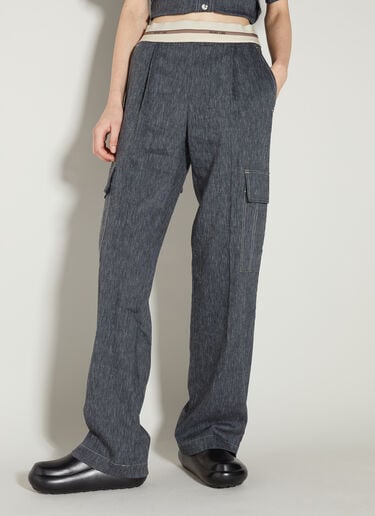 Helmut Lang 풀온 카고 팬츠 블루 hlm0253012