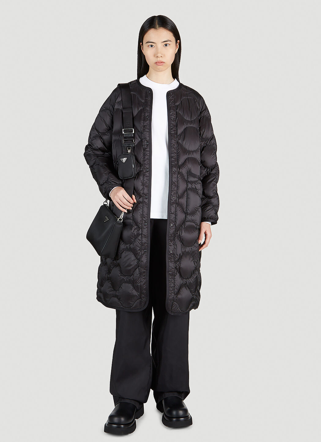 4 Moncler Hyke Nadelhornis Long Coat in Black | LN-CC