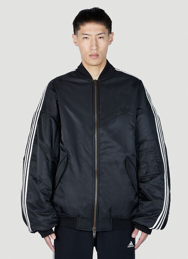 Balenciaga x adidas 条纹飞行员夹克 黑色 axb0151002