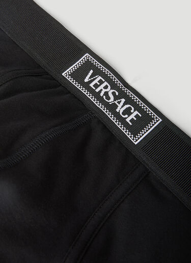 Versace 90S 로고 브리프 블랙 ver0155016