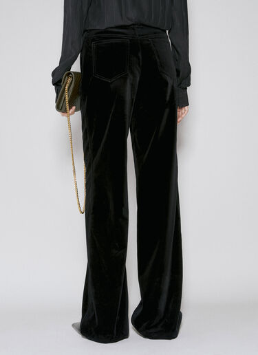 ベルベットコットンパンツ Saint Laurent ベルベットコットンパンツ ブラック sla0253021