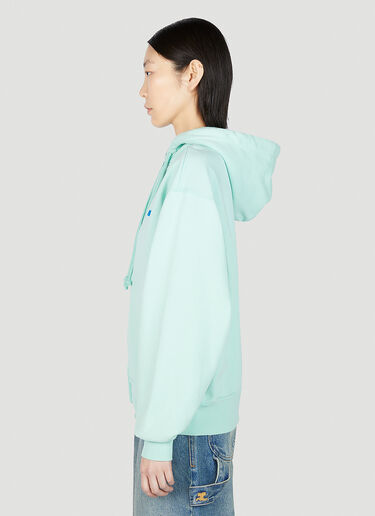 Acne Studios 페이스 패치 후드 스웨트셔츠 그린 acn0251048