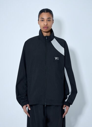 Y-3 Raw Edge 3 Stripes Nylon Shell Jacket Black yyy0364017