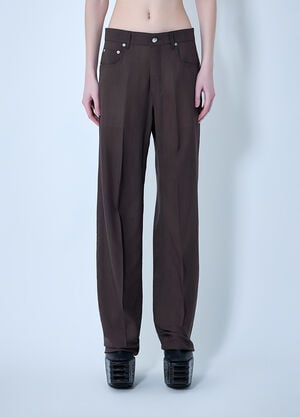 Rick Owens Tailored Geth Pants Dark Brown ric0263030