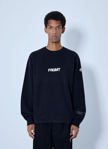 LN-CC® - Moncler x FRGMT Hiroshi Fujiwara: Logo Print Sweatshirt - Black Moncler x FRGMT Hiroshi Fujiwara Logo Print Sweatshirt Black mfr0166010