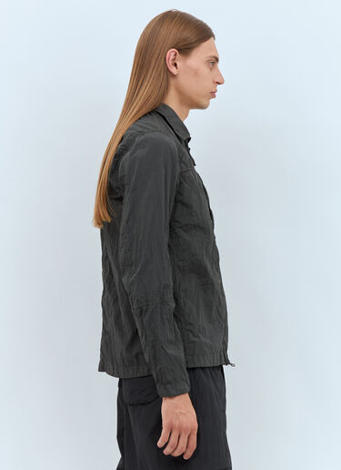 Stone Island Zip-Up Overshirt Grey sto0158030