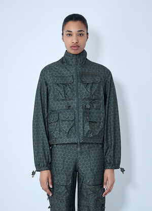 The North Face x Cecilie Bahnsen Utility Jacket with Pocket Detailing Green tnc0264004