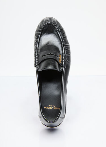 Saint Laurent Le Loafer ペニーレザーサンダル  ブラック sla0156026