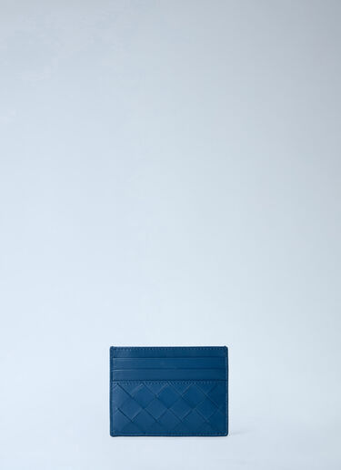 Bottega Veneta Intrecciato Card Holder Blue bov0264023