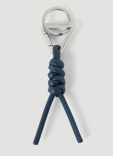 Bottega Veneta Knotted Key Ring Dark Blue bov0149062