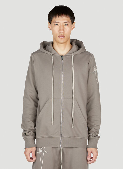 Rick Owens x Champion Jason's Hooded Sweatshirt Black roc0153003