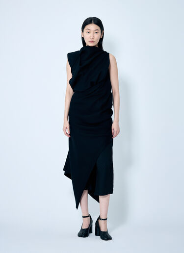 Issey Miyake Entwine Maxi Dress Black ism0259004