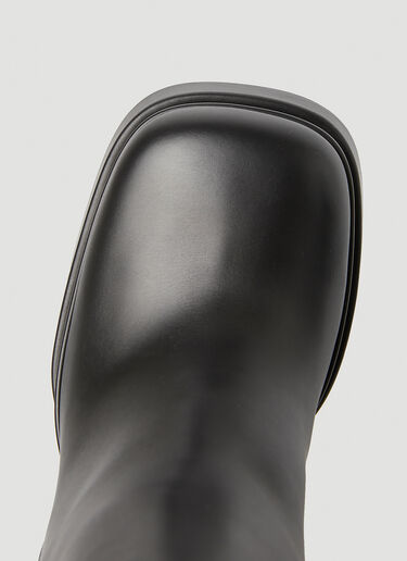 Versace イントリコ プラットフォーム ブーツ ブラック vrs0249055