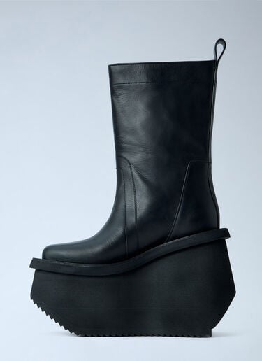 Rick Owens Factory Leather Boots Black ric0265038