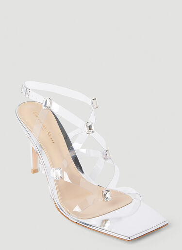 Gianvito Rossi Embellished Strappy Sandals Silver gia0252002