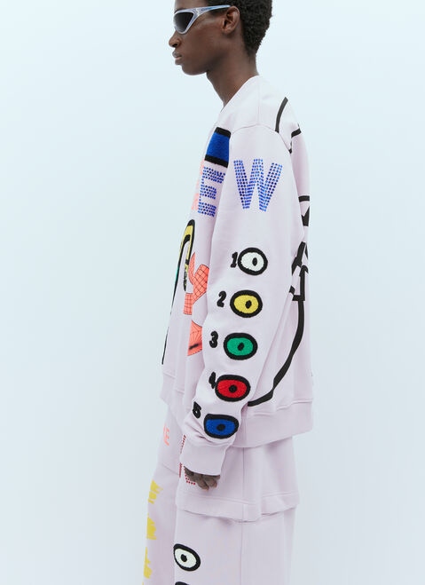 Walter Van Beirendonck Colors By Numbers Sweatshirt White wlt0154030