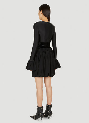 Rabanne Satin Jersey Mini Dress Black pac0250001