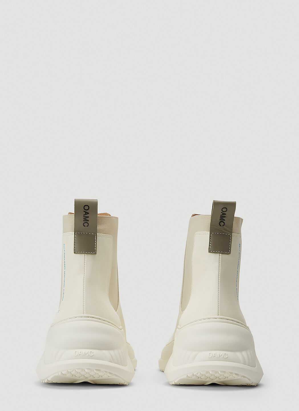 OAMC Free Solo Chelsea Boots in White | LN-CC