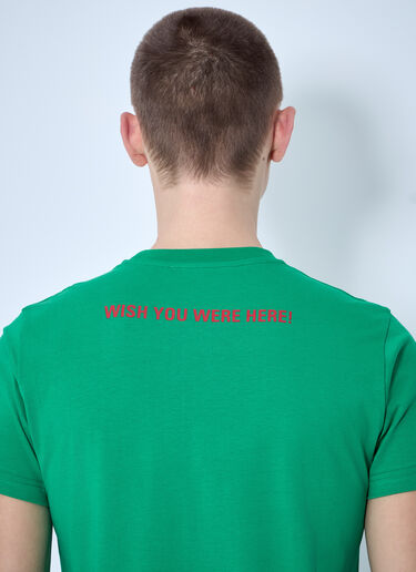 Walter Van Beirendonck Logo Motif T-Shirt Green wlt0160008