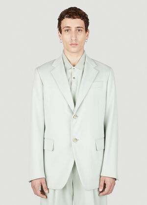 Homme Plissé Issey Miyake Single Breasted Blazer Black hmp0160007