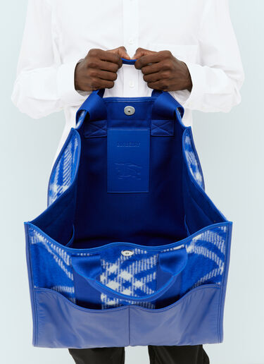Burberry Extra Large Shopper Tote Bag Blue bur0154036