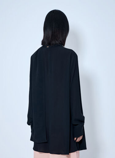 Toteme Draped Scarf Blouse Black tot0265008