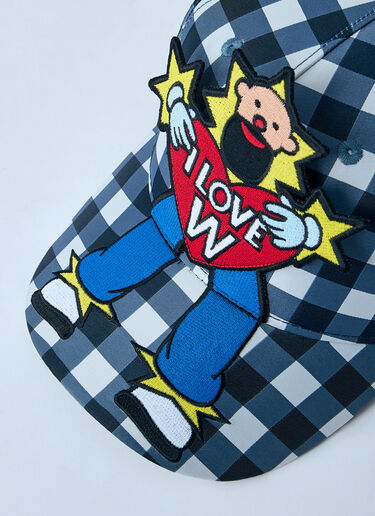 Walter Van Beirendonck Clown Motif Baseball Cap Blue wlt0160015