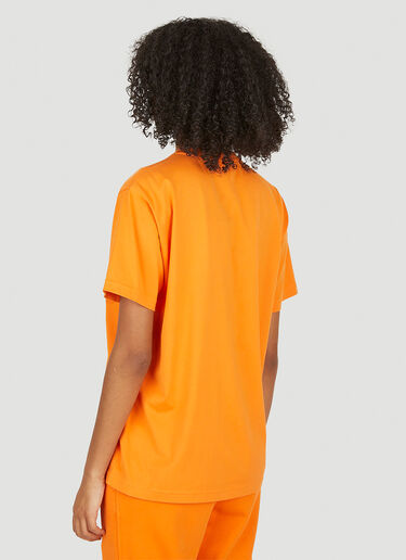 Burberry Logo Embroidered T-Shirt Orange bur0251021