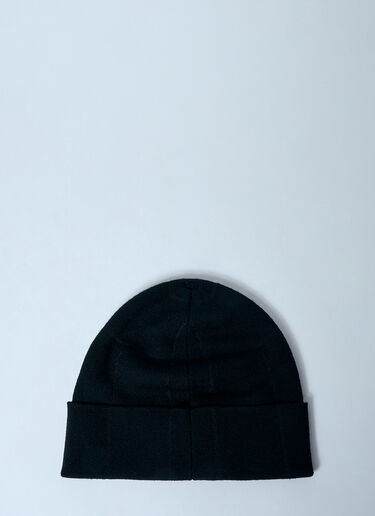 8 Moncler Palm Angels Logo Patch Beanie Hat Black mpa0359007