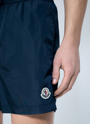 Moncler Logo Patch Swim Shorts Navy mon0159042