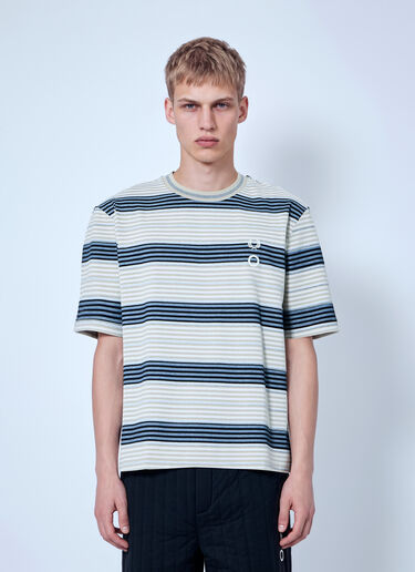 Fred Perry x Craig Green Striped Overprint T-Shirt Beige fry0166007