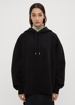 Acne Studios Logo Motif Hooded Sweatshirt Black acn0234035