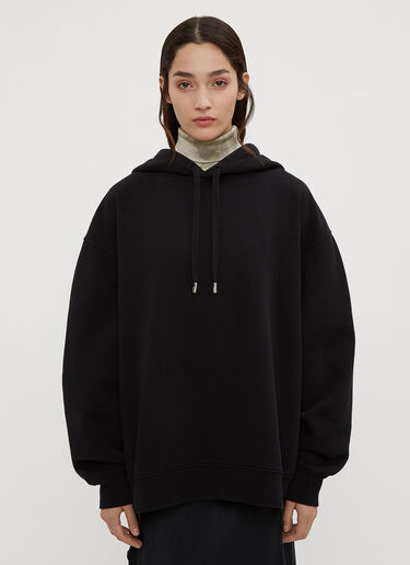 Acne Studios Logo Motif Hooded Sweatshirt Black acn0234035