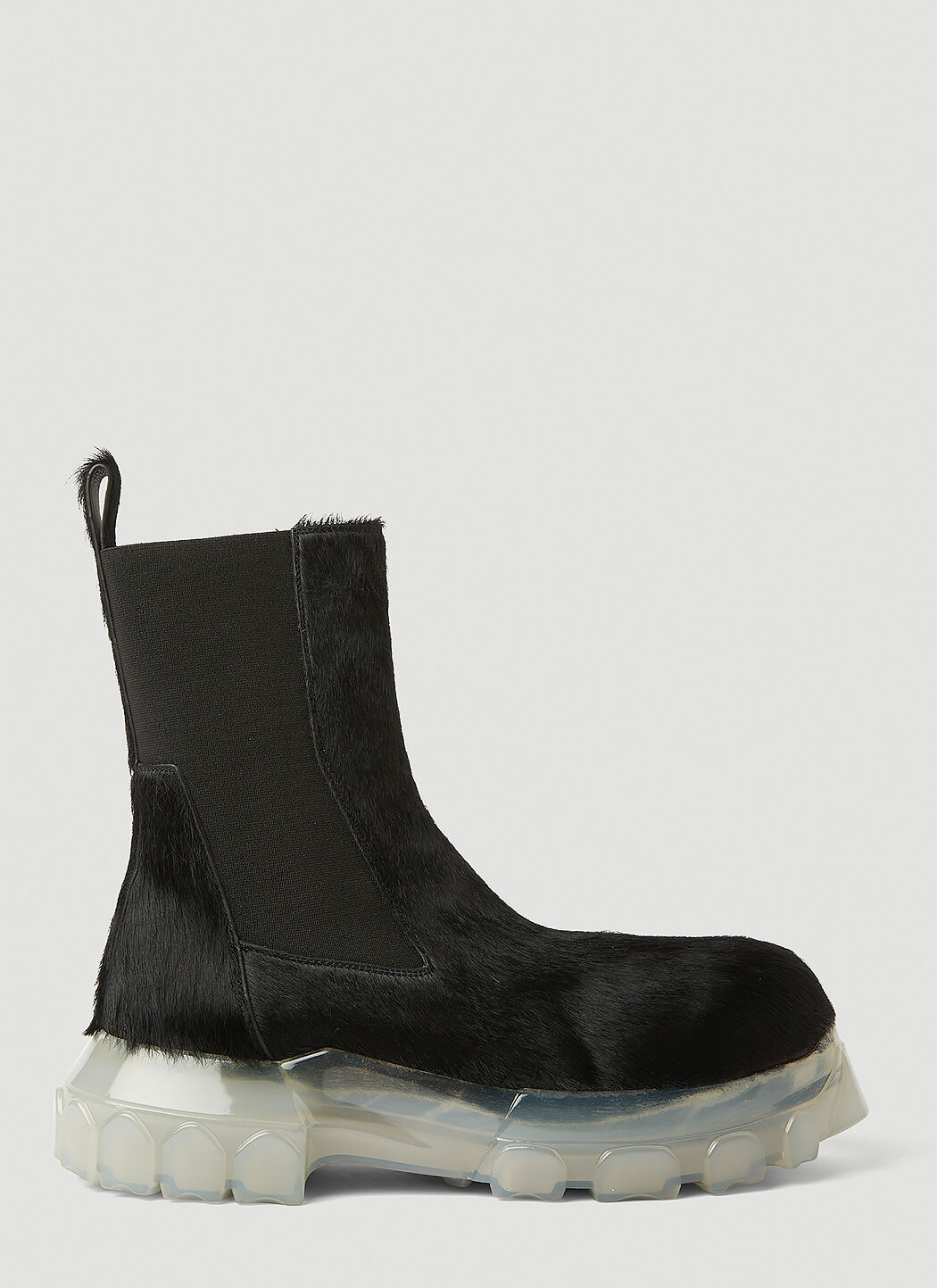 Rick Owens Women s Hairy Chelsea Boots in Black LN CC